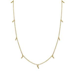 NEW ADORNIA 14k Gold Plated Multi Bar Layering Necklace